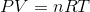 PV=nRT