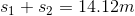 s_1+s_2=14.12m