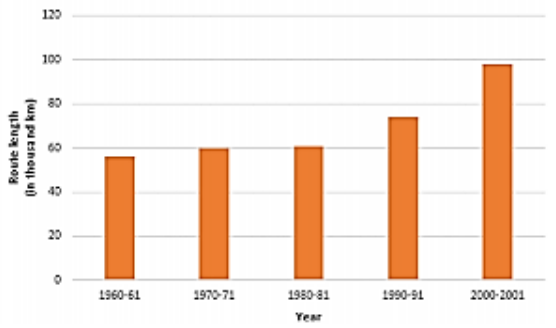 The vertical bar graph 