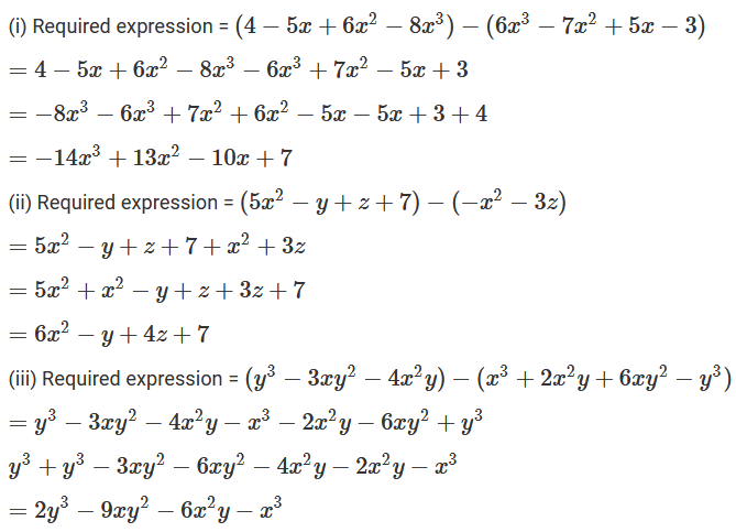 R D Sharma Solutions Class 7 Math Chapter 7 Algebraic Expressions Exercise 7 2