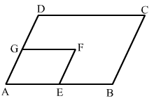 ABCD and AEFG are parallelograms