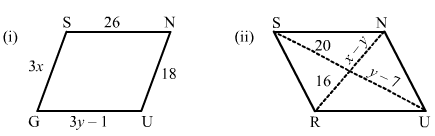 GUNS and RUNS are parallelograms