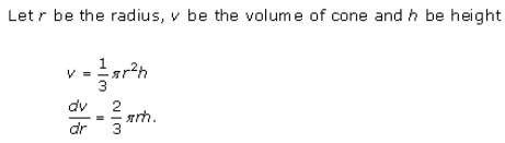 Derivative as a Rate Measurer Ex 13.1 Q5