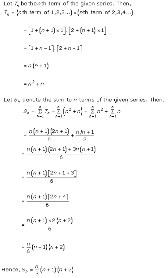 R.D. Sharma Solutions Class 11 | Math Chapter 21 Some Special Series Ex ...