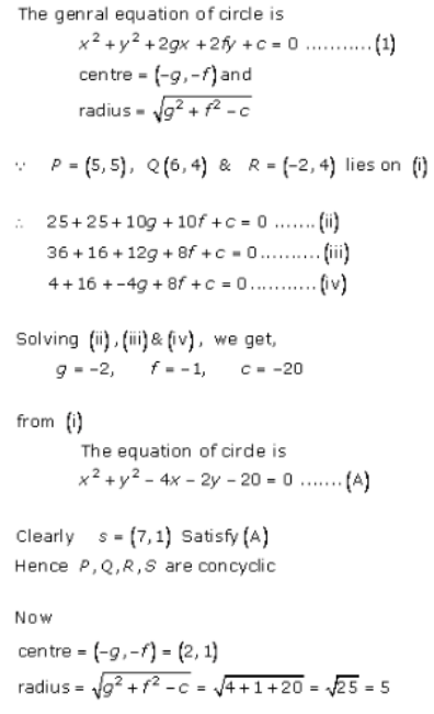 R.D. Sharma Solutions Class 11 | Math Chapter 24 The Circle Exercise 24.1