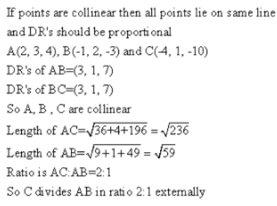 Introduction to 3D coordinate geometry – Exercise – 28.3 – Q.3