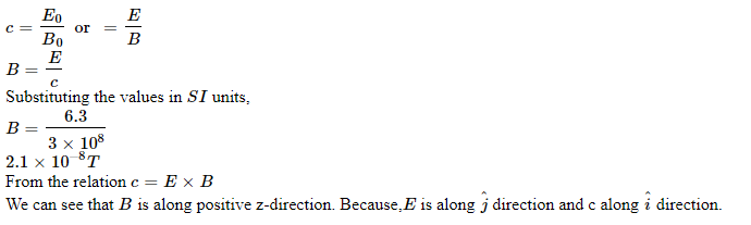 A plane electromagnetic wave of frequency 25 MHz travels in free spac ...