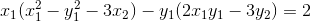 x_{1}(x_{1}^{2}-y_{1}^{2}-3x_{2})-y_{1}(2x_{1}y_{1}-3y_{2}) = 2