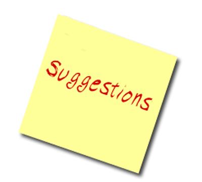 good suggestions to follow