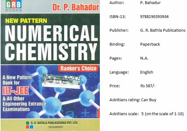 Numerical Chemistry by P. Bahadur