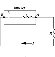 Internal resistance and electromotive force | definition | meaning | formula.