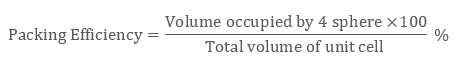 volume occupied by atoms hcp