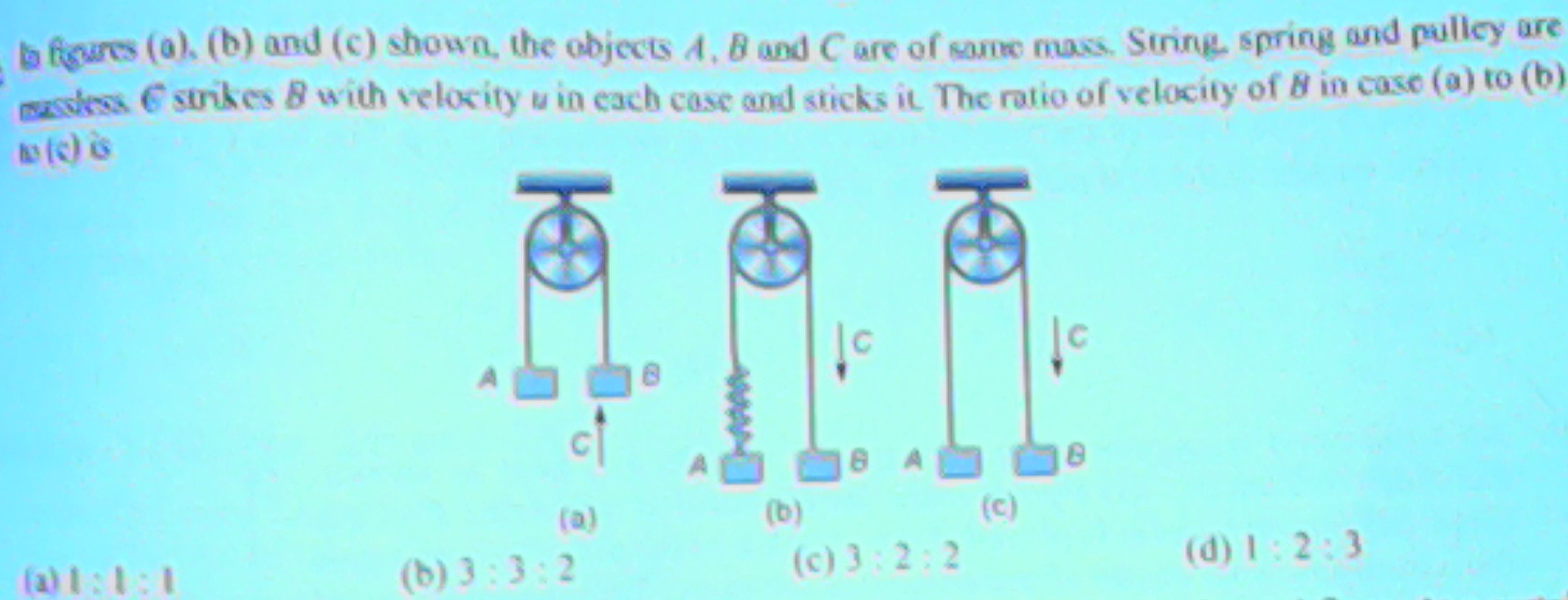 Question image for Kindly answer this question. The answer option to