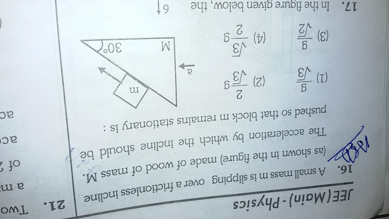 Question image for ans with full soln