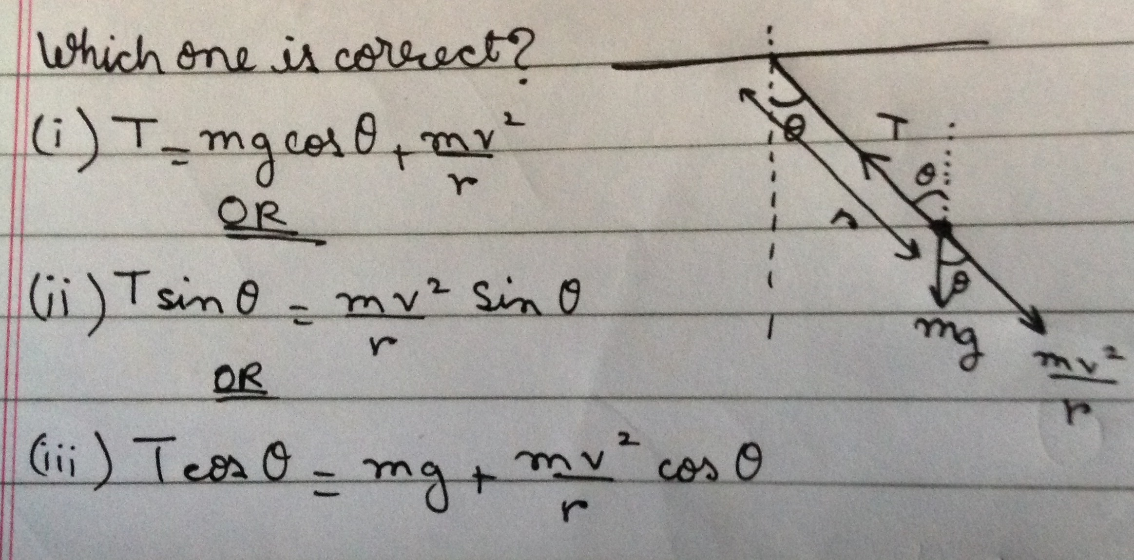 Question image for Which one of the options in the pic is correct an