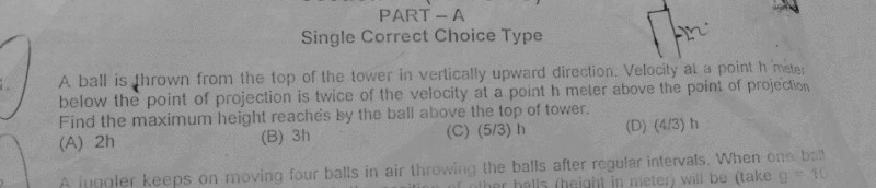 Question image for Please answer the question in image.Its is a kinem