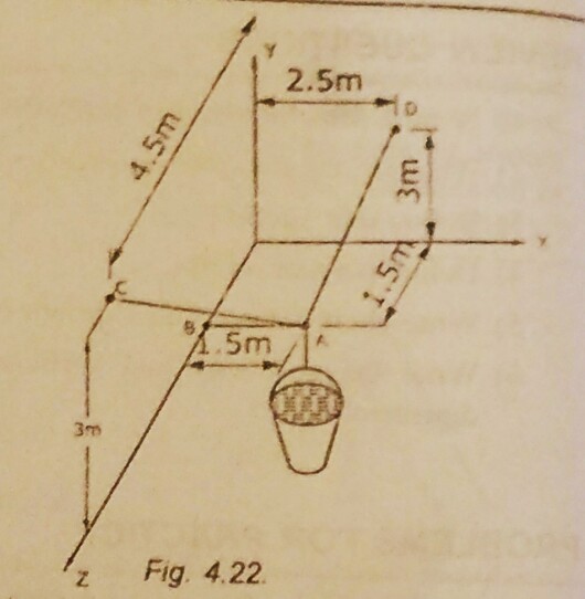 Question image for Determine the greatest weight of the bucket and it