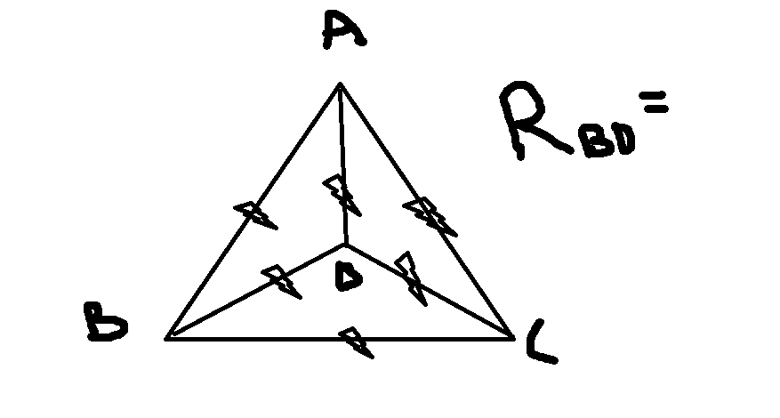 Question image for Each resistance is R.