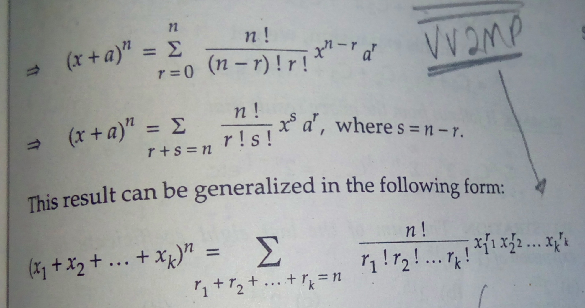 The question is from BINOMIAL THEOREM Attached image is an identity