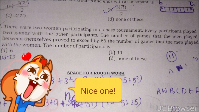 Question image for There are two women participate in a chess competi