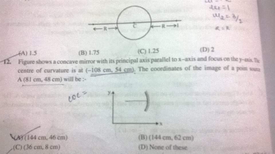 Question image for please solve QNo 12 answer is.not coming so kindly