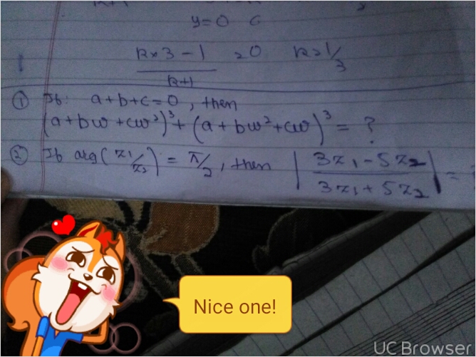 Question image for Plz answer 1 and 2. Based on complex numbers. Will