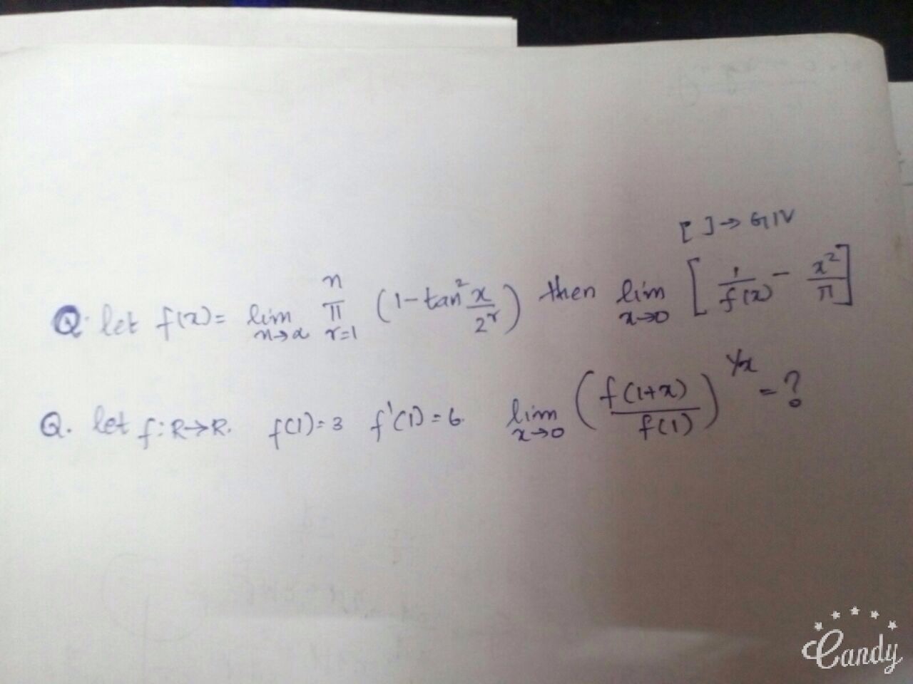 Question image for Can some one help me solve yhese limits? I am not