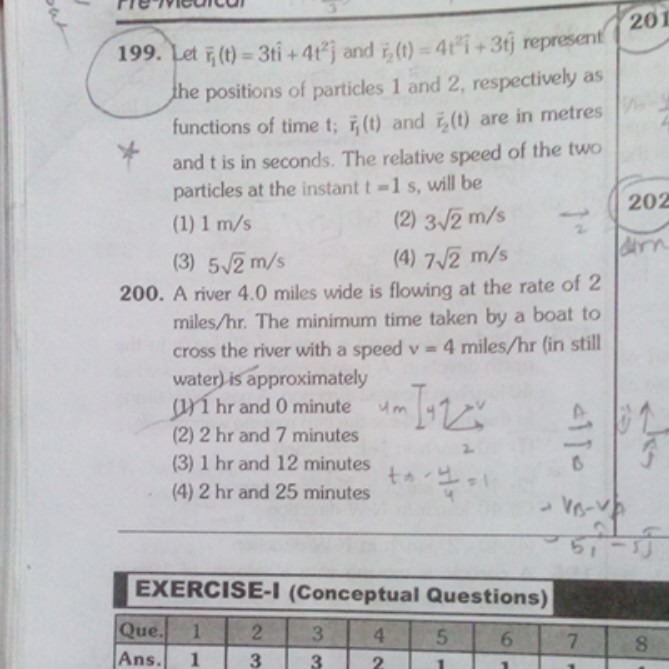 Question image for Please solve the problem given question no. 199 ?(