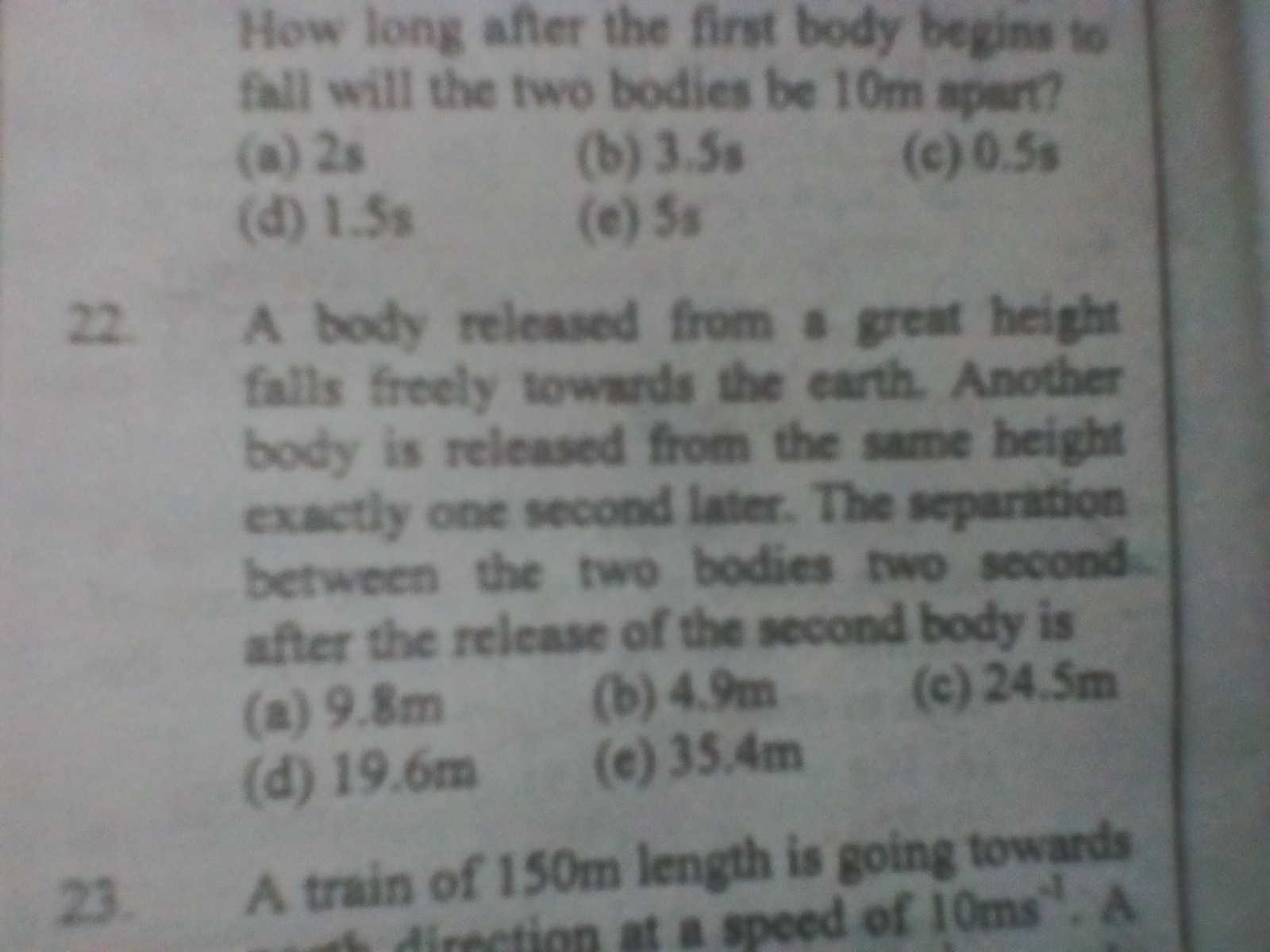 Question image for Which moving with uniform retardation covers 3km