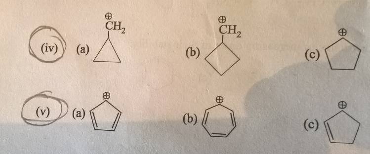 Question image for Account for the stability order of the following c