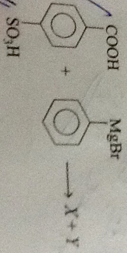 Question image for Find X and Y. I know that X is Benzene but the qu