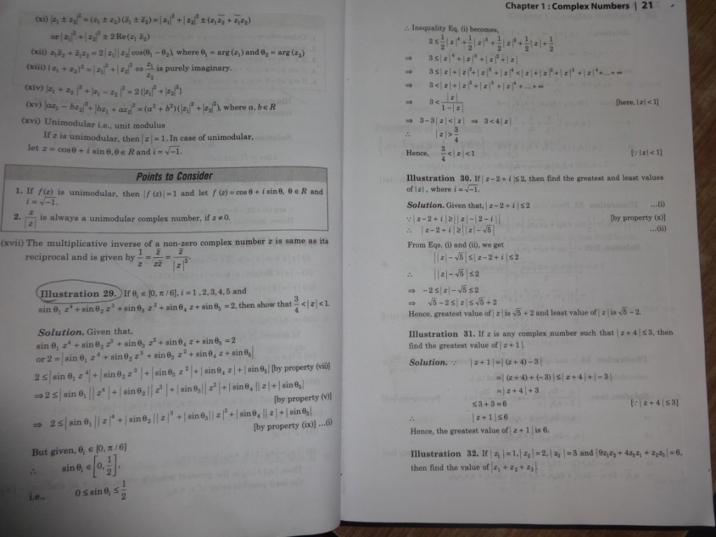 Question image for why sin(theta) is taken as ½ and why |z| is less