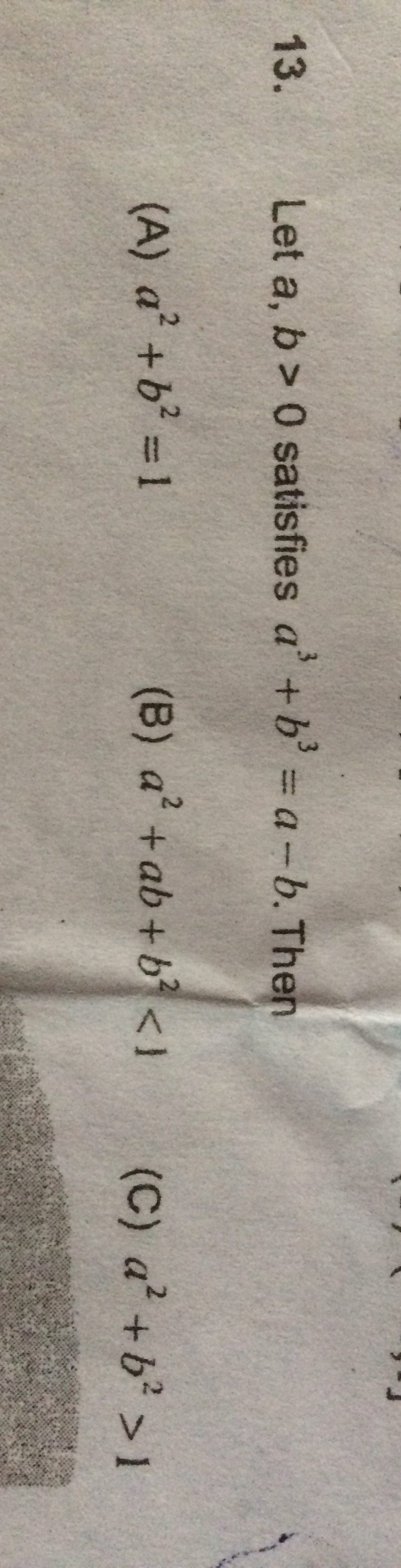 Question image for Question 13 PlZZ solve it the answer is given to