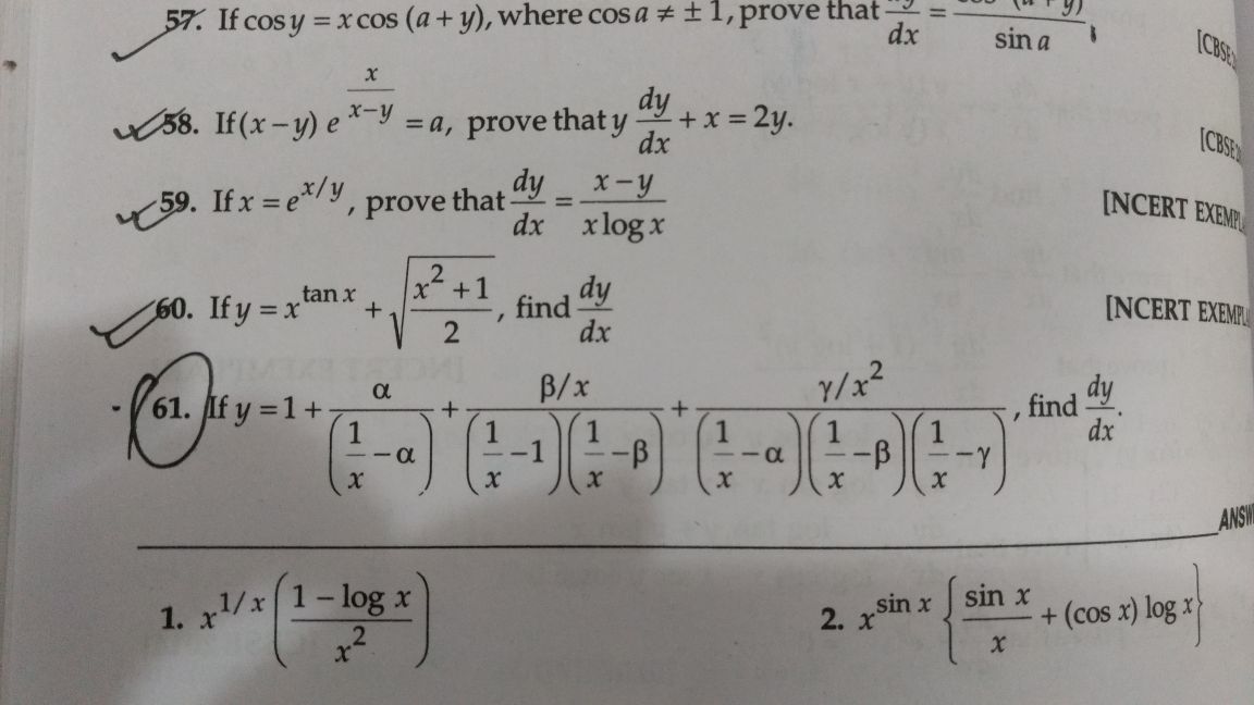 Question image for Can someone tell me answer of question 61This ques