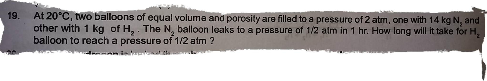 Question image for What is the meaning of porosity of balloons??? Rea