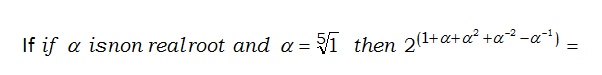 Question image for find the value of given question if alpha is non