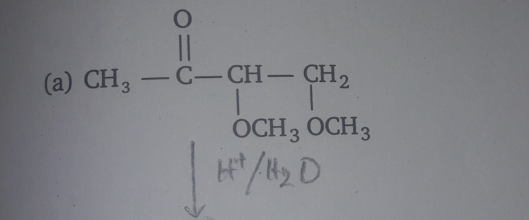 Question image for What will be the product of the given reaction? Wi