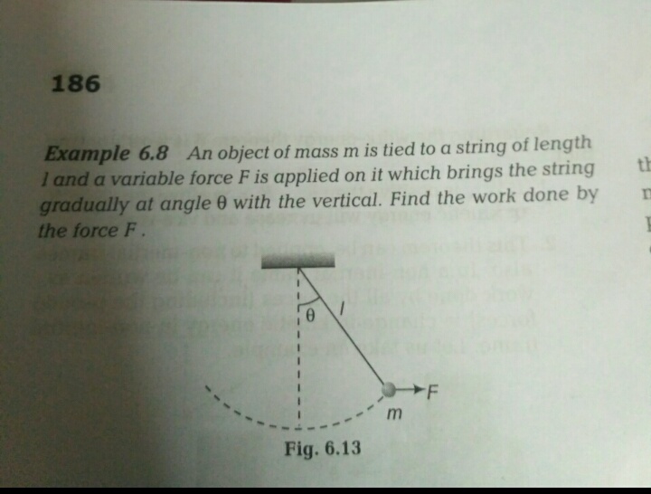 Question image for find the work done by the force f and why change i
