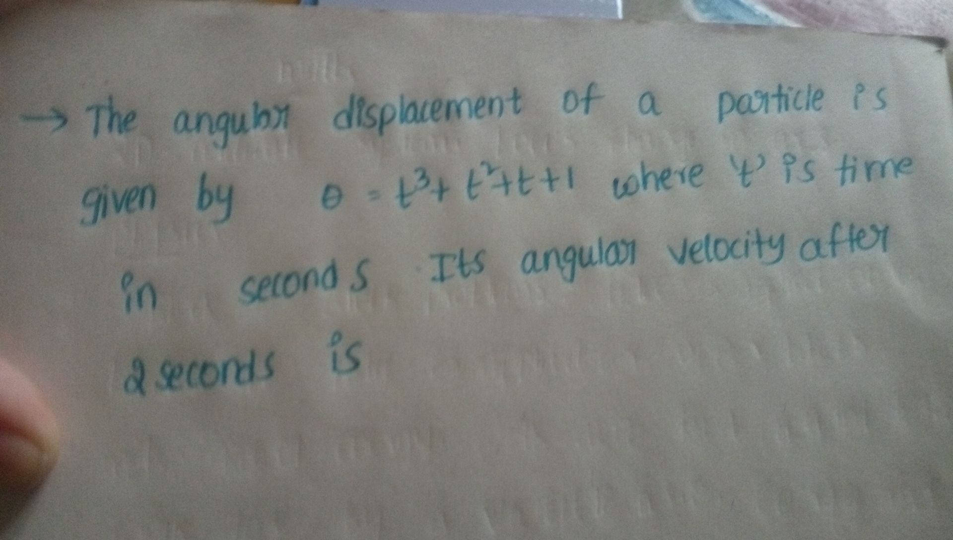 How to find angular displacement