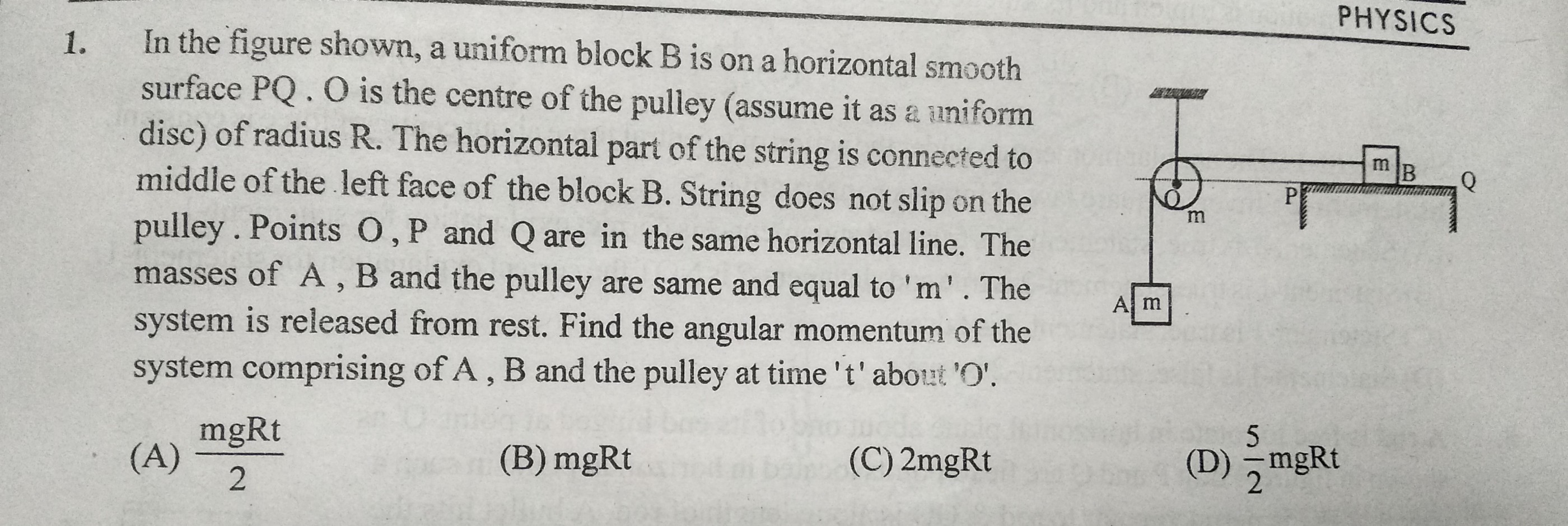 Rotation Chapter Solution Please upload the solution of this question from Rotation chapter ...