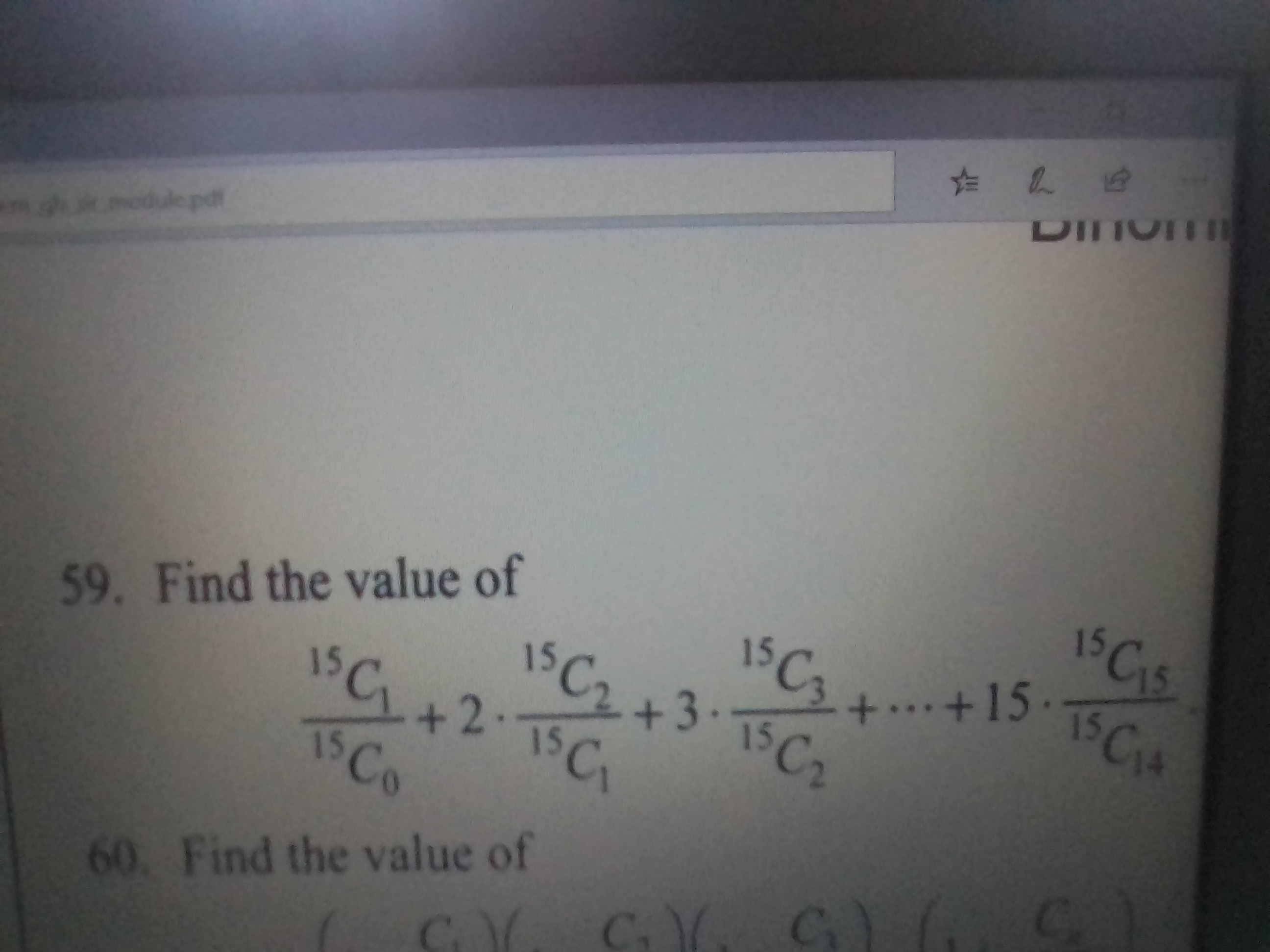 Please help me With 59 Question.please explain it clearly. Hope my do ...