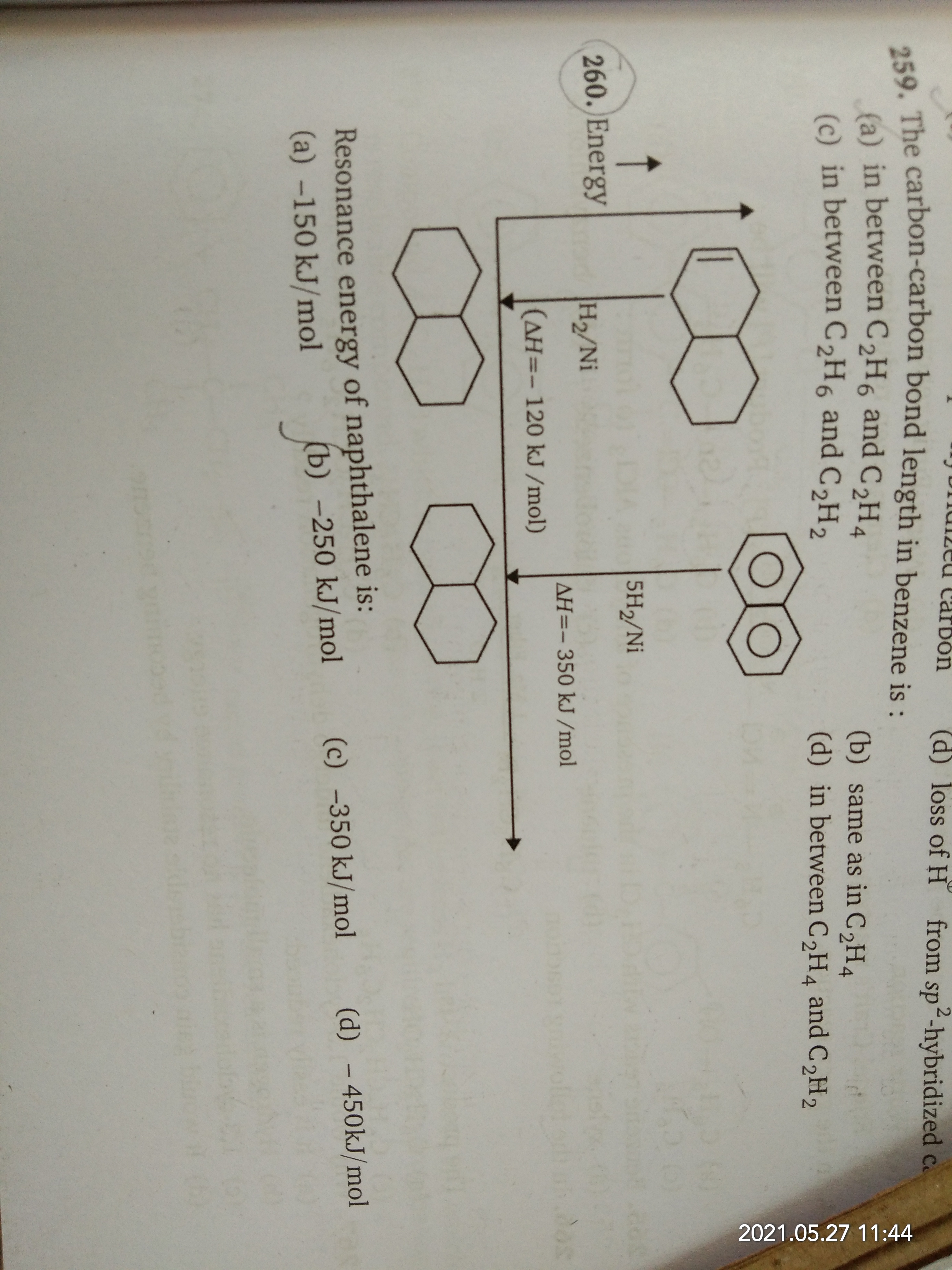 Question image for 260th question.. Please explain.. What is resonan
